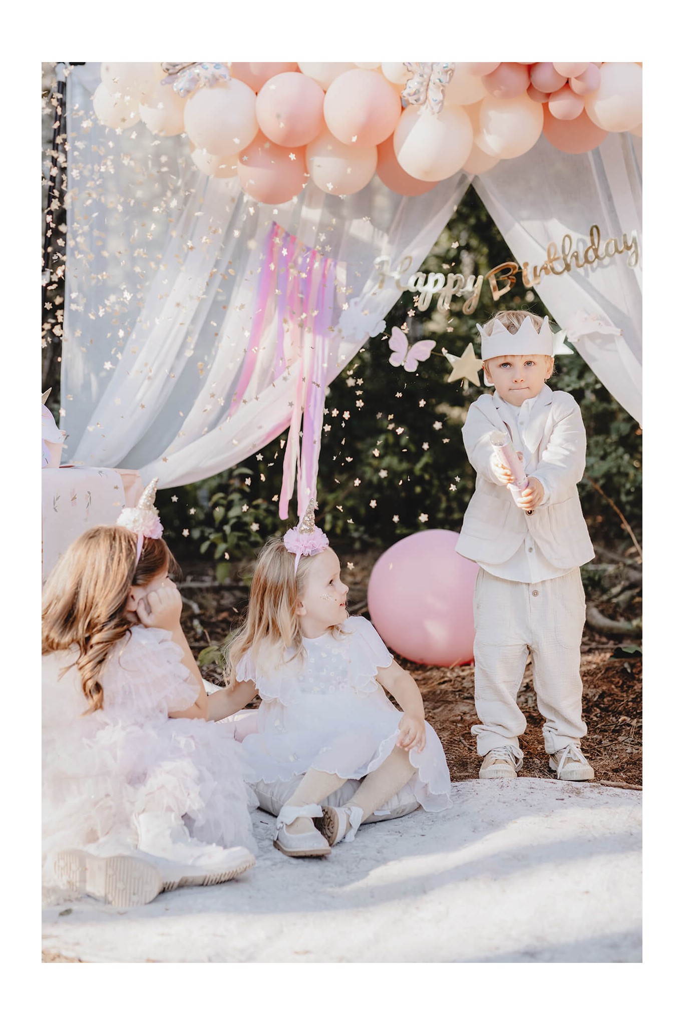 Tuba strzelająca złotymi gwiazdkami 20 cm