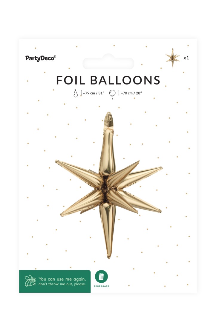 Balon foliowy Gwiazda 3D FB258T