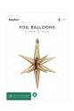 Metallisierter Folienballon Stern 3D FB258T