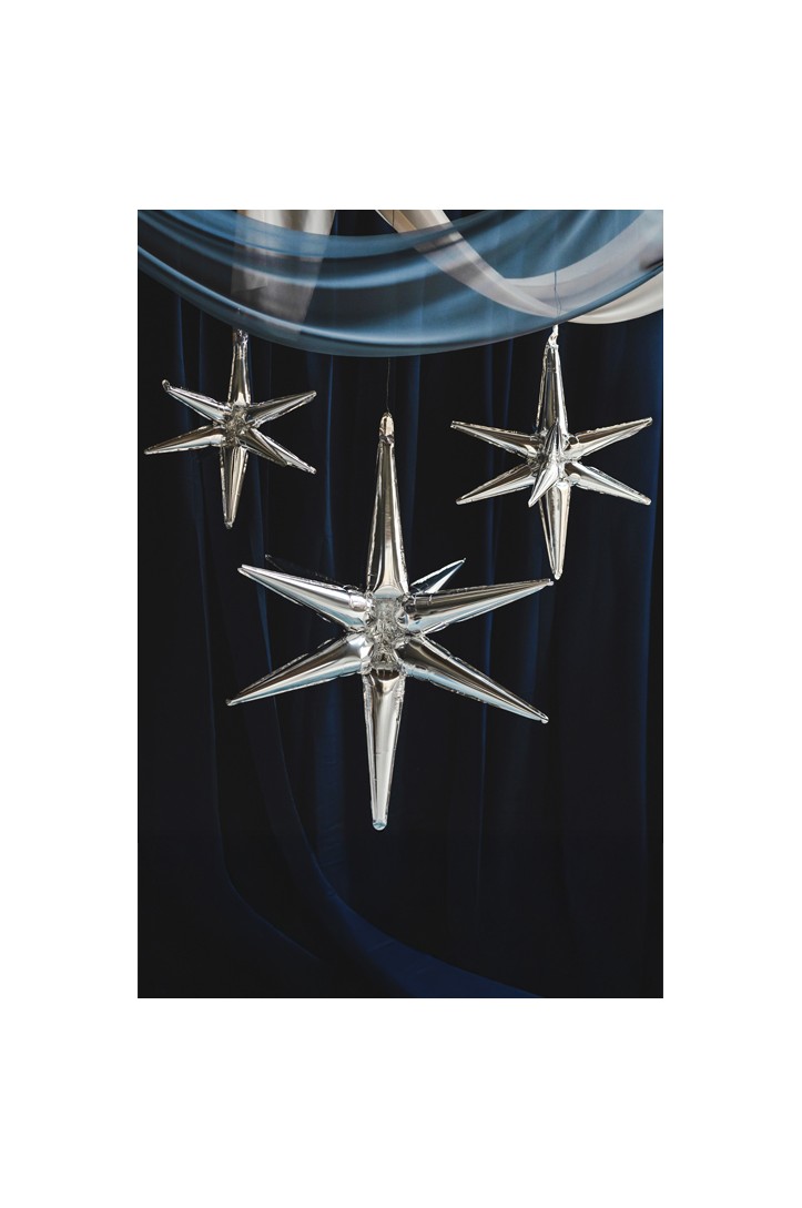 Metallic foil balloon Star 3D FB258T