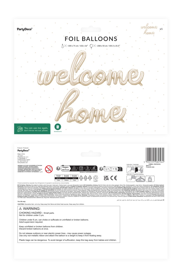 Balon foliowy Welcome Home