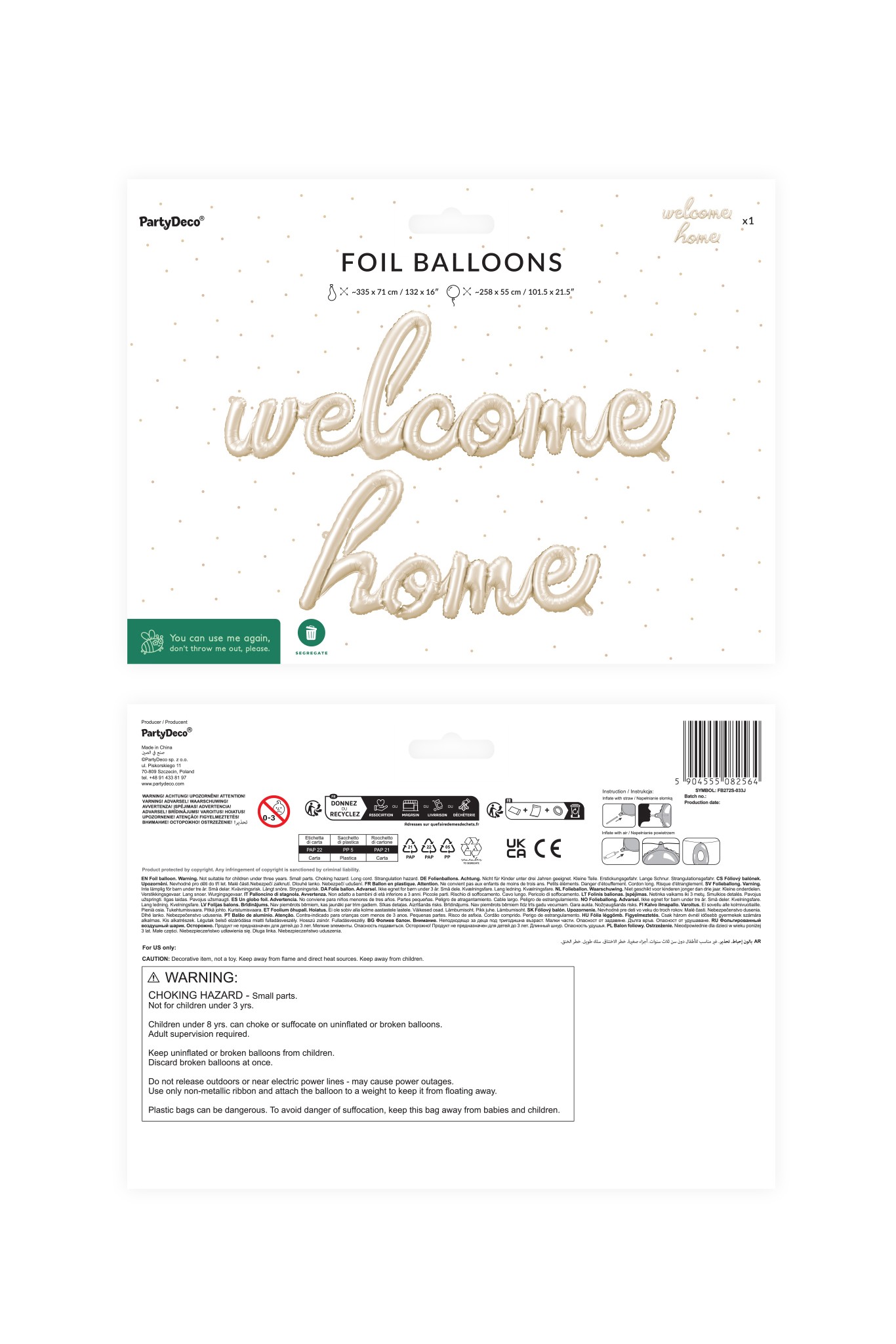 Balon foliowy Welcome Home