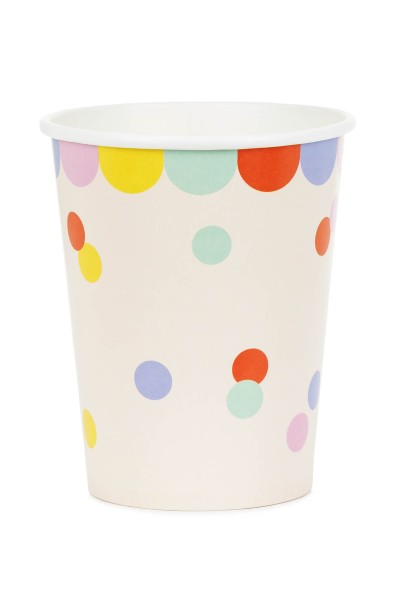 Cups with confetti pattern