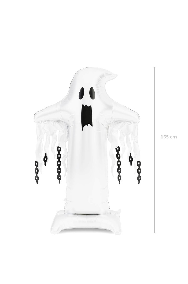 Standing XXL Ghost foil balloon, 109 x 165 cm