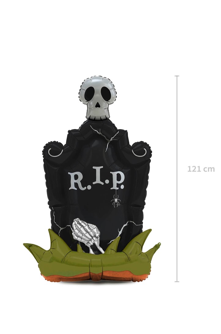 Standing XXL Tombstone foil balloon, 74.5 x 121.5 cm