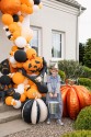 Scarecrow foil balloon, 60 x 100 cm, black and orange