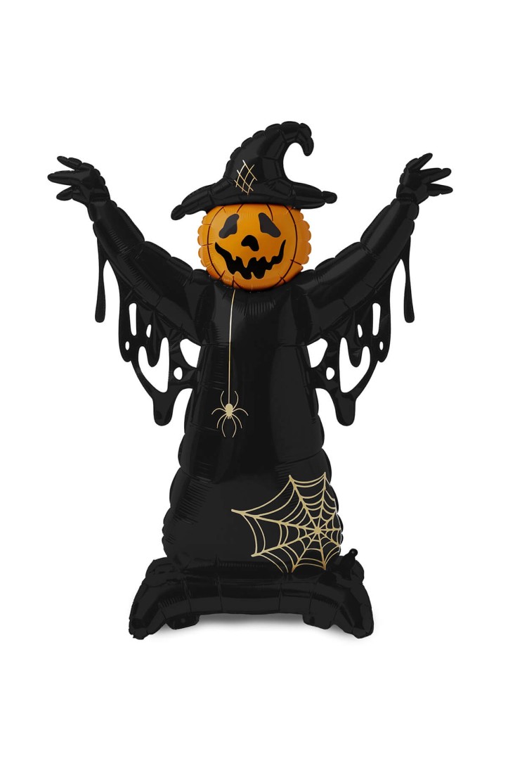 Stehender XXL-Folienballon Vogelscheuche, 111,5 x 152 cm
