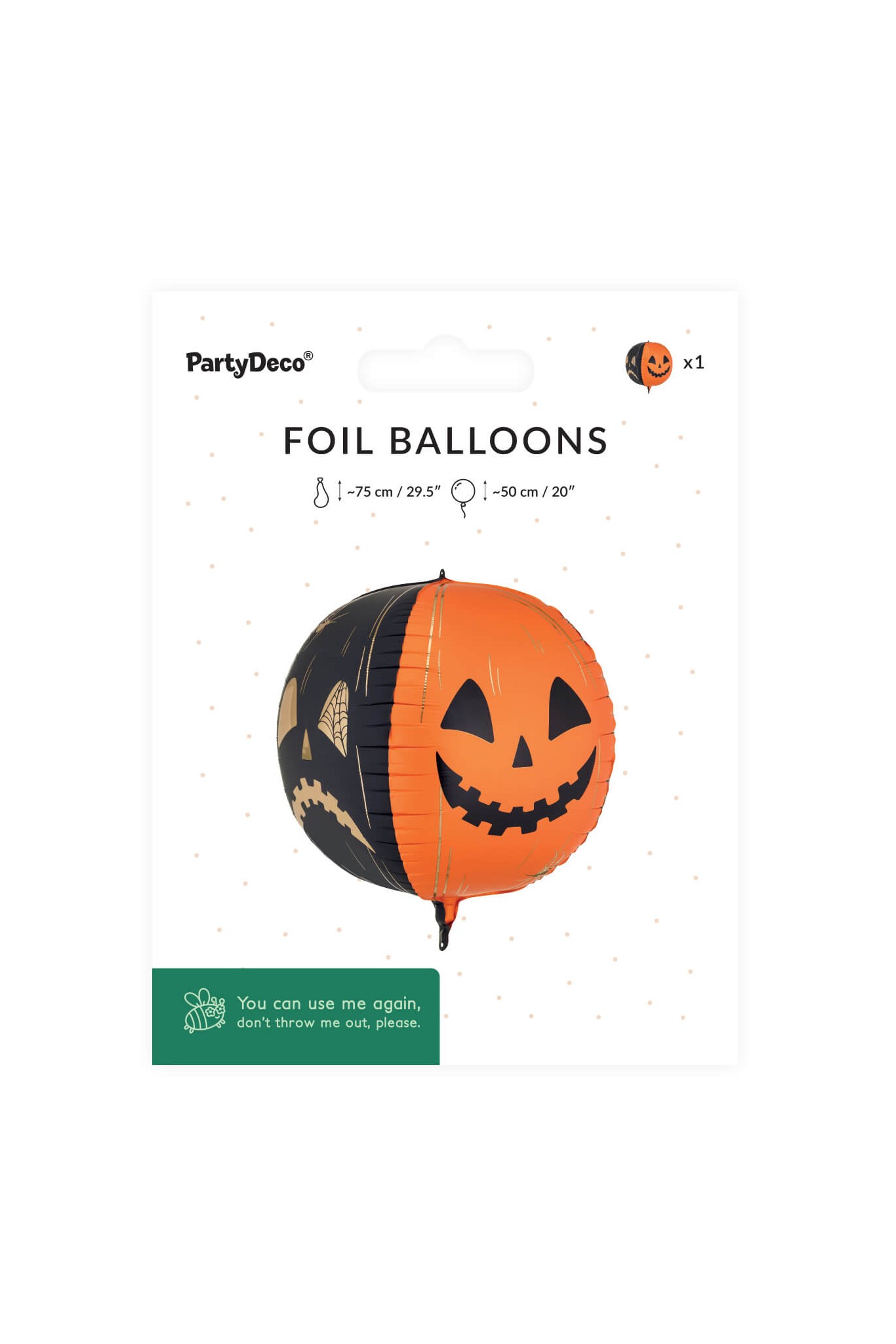 Balon foliowy Straszne dynie, 50 cm