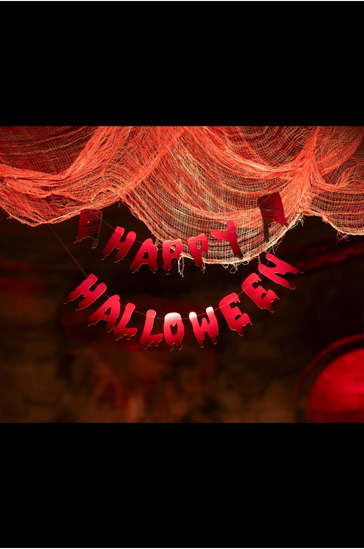 Happy Halloween banner with cleavers, 120 cm