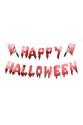 Happy halloween banner with cleavers 120 cm