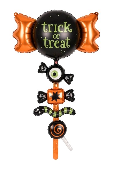 Folienballon Trick or Treat, 89 x 129 cm