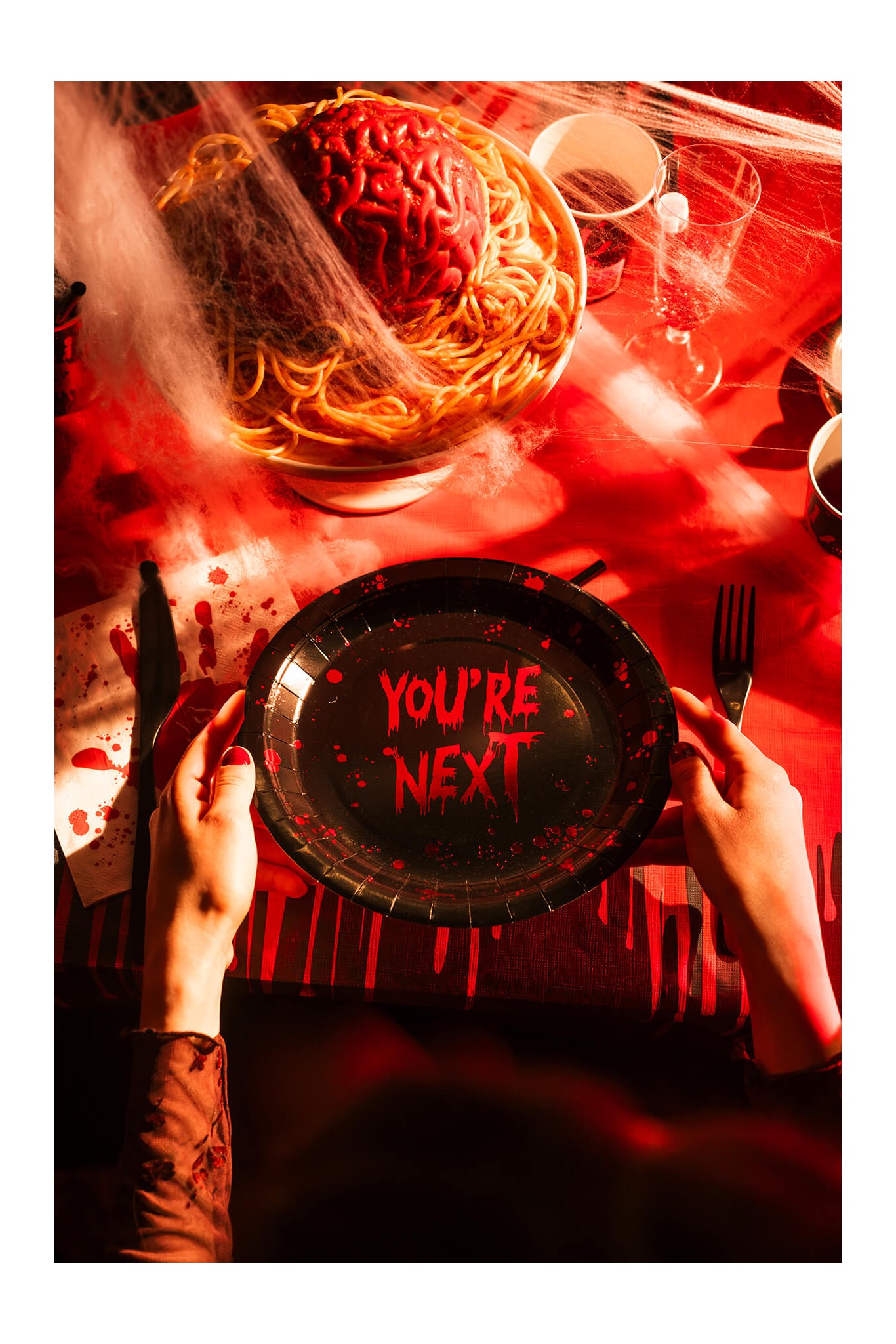 Pappteller You're Next, 23 cm