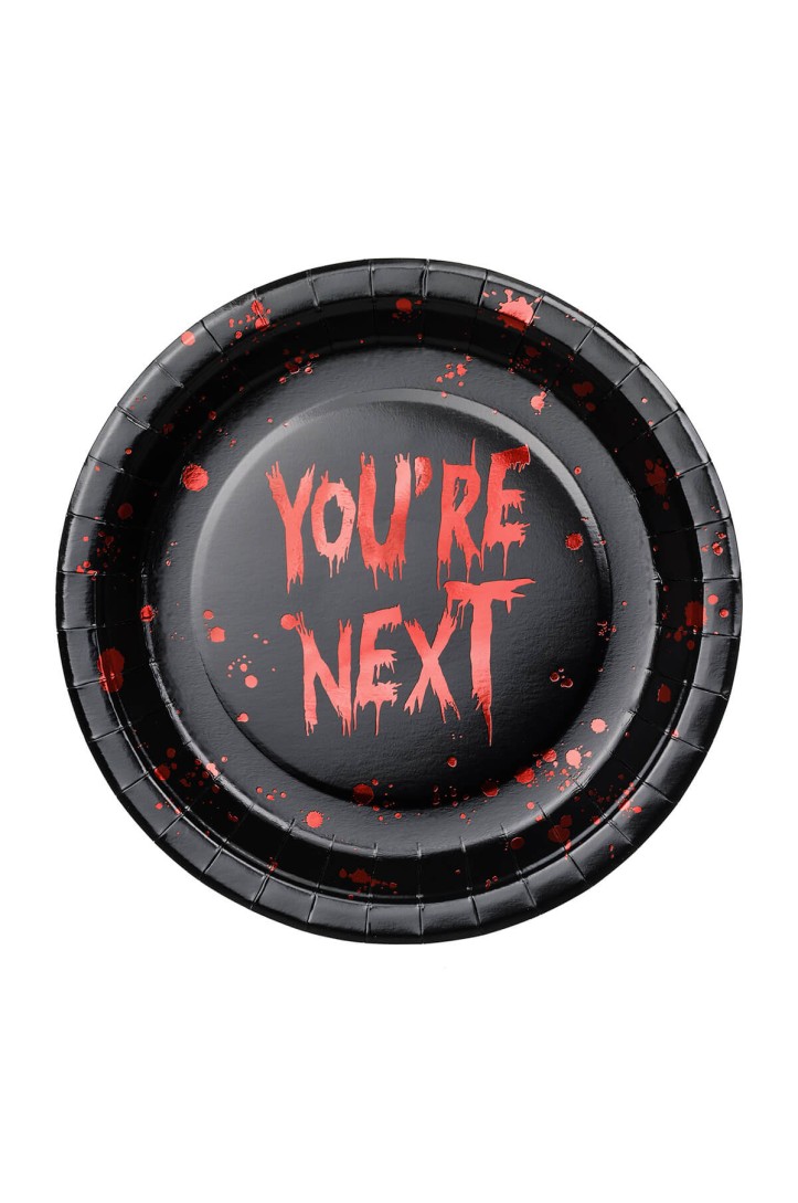You're Next paper plates, 23 cm