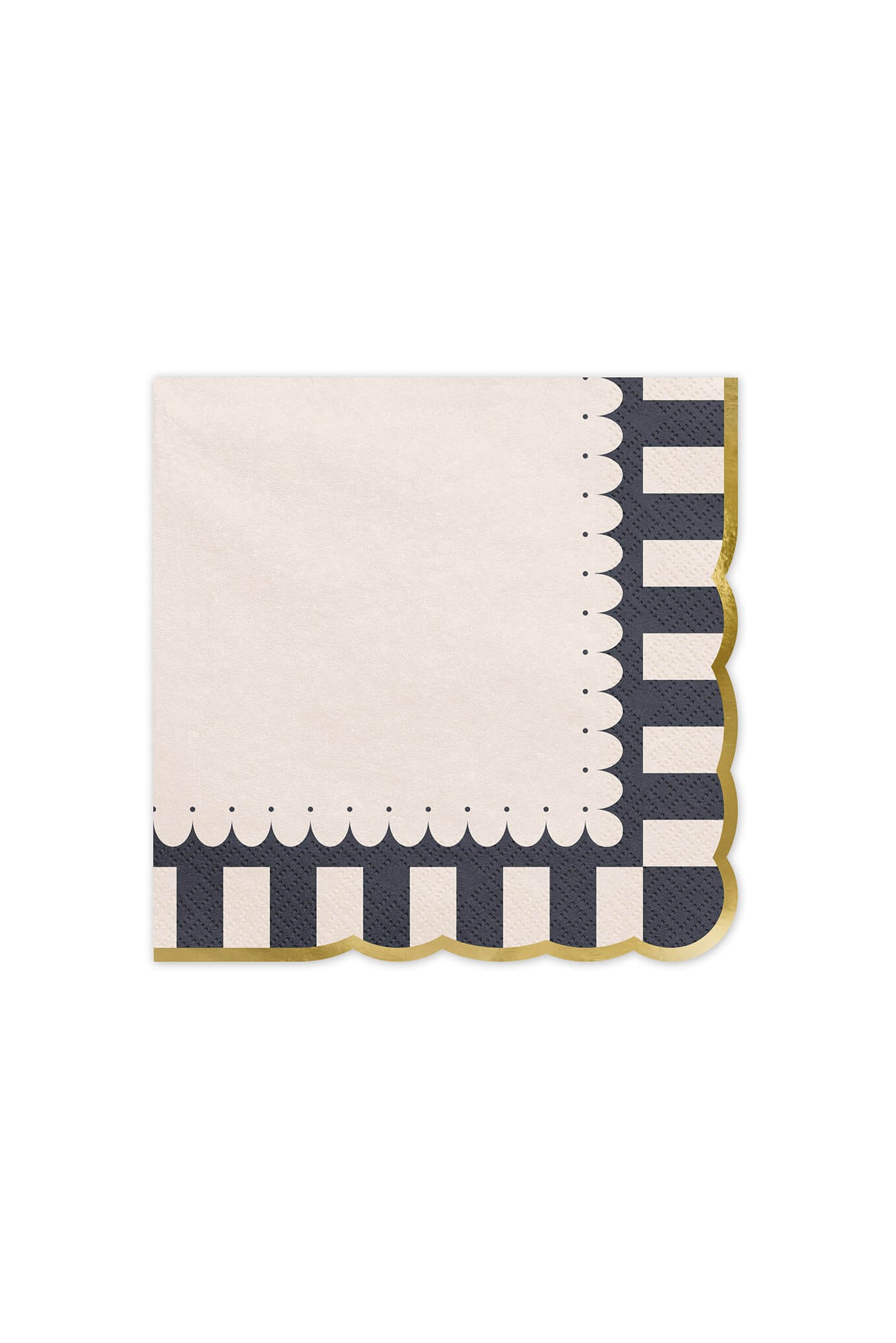 Napkins with gold edge, 33 x 33 cm