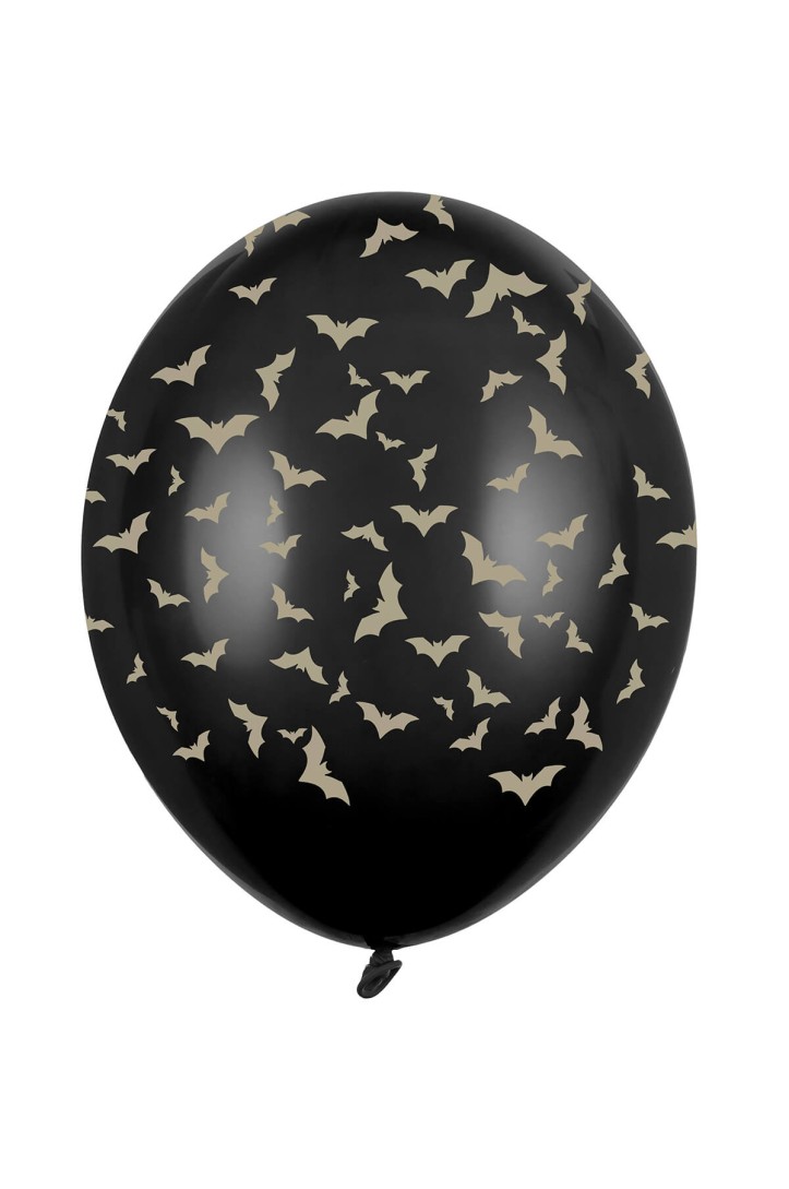 Balony 30 cm nietoperze pastel black