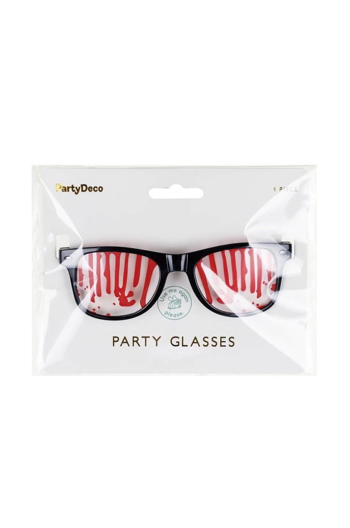 Brille mit Blutspuren