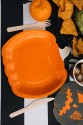 Pumpkin paper plates, 23.5 x 24 cm