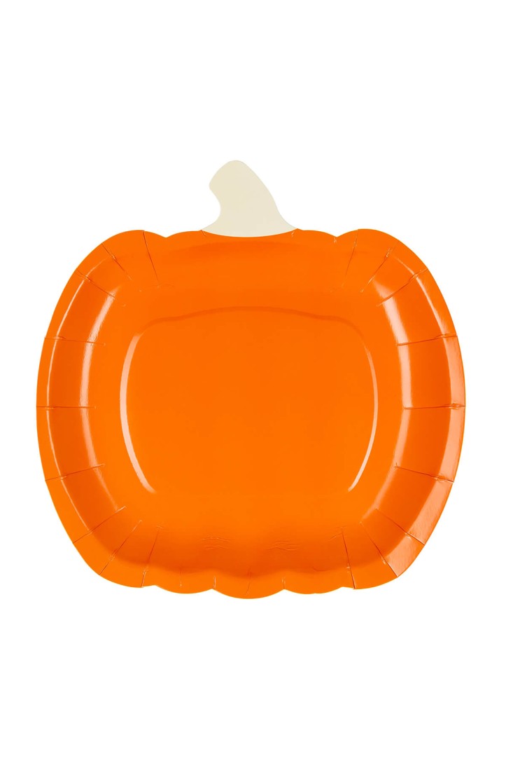 Pumpkin paper plates, 23.5 x 24 cm