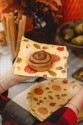 Autumn Pumpkins and Acorns napkins, 33 x 33 cm