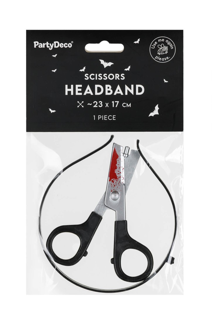 Scissors headband, 23 x 17 cm