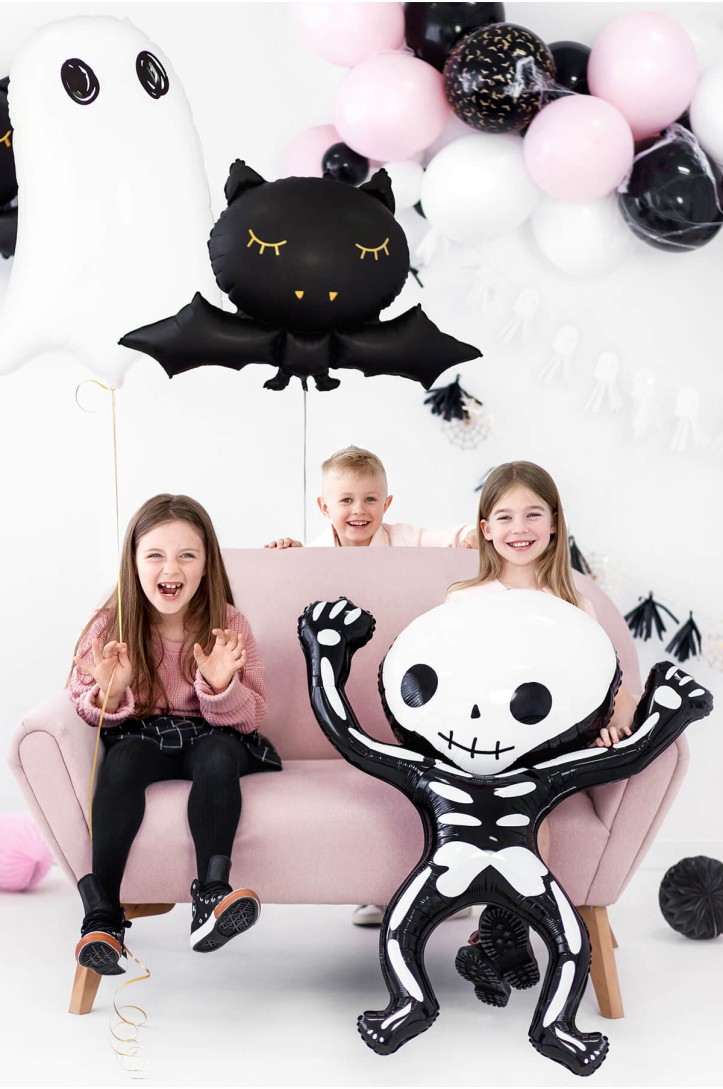 Skeleton foil balloon, 84 x 100 cm