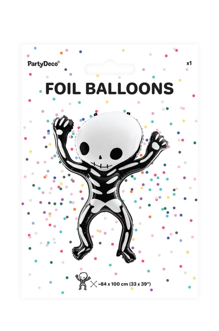 Balon foliowy Szkielet, 84x100cm