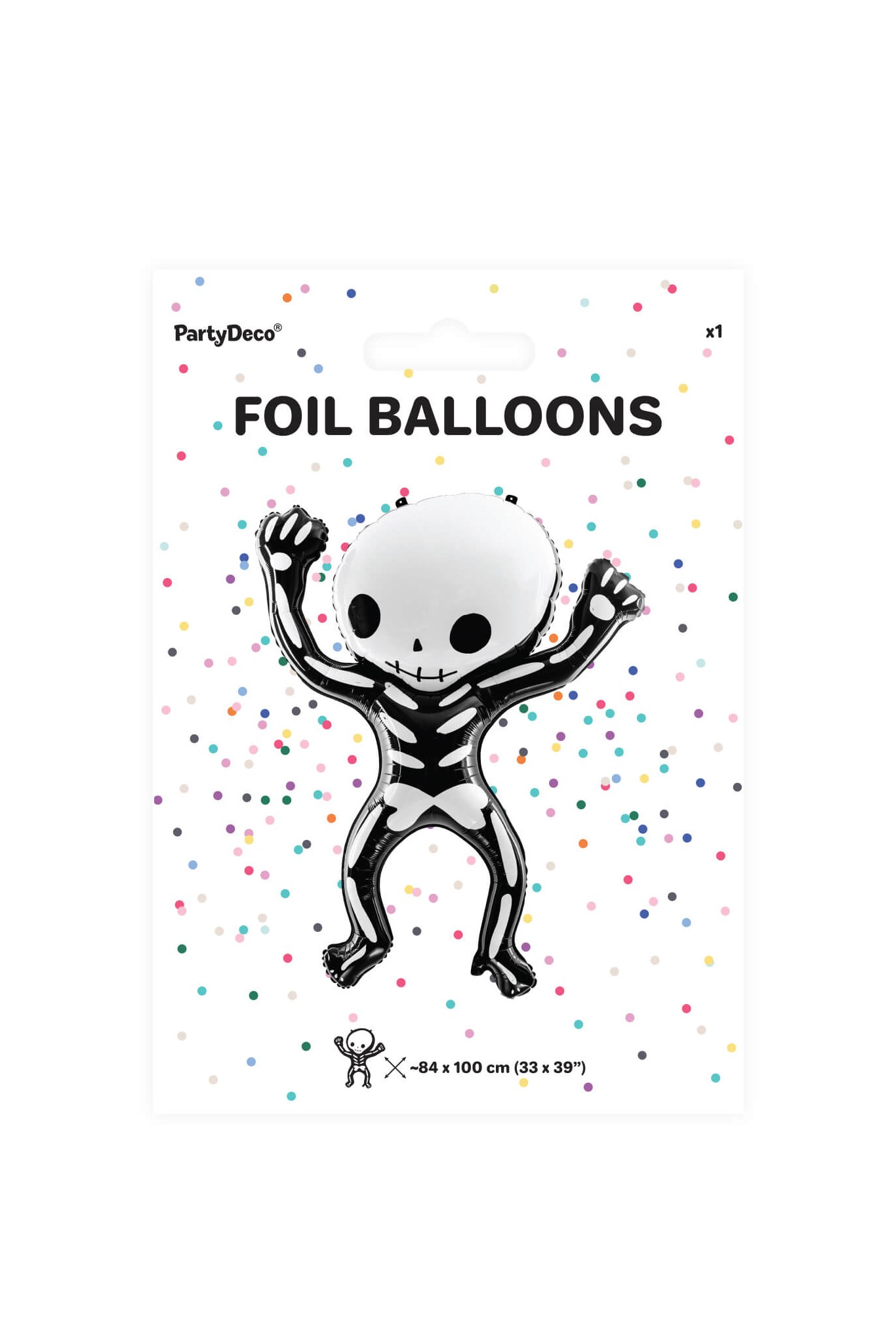 Balon foliowy Szkielet, 84x100cm