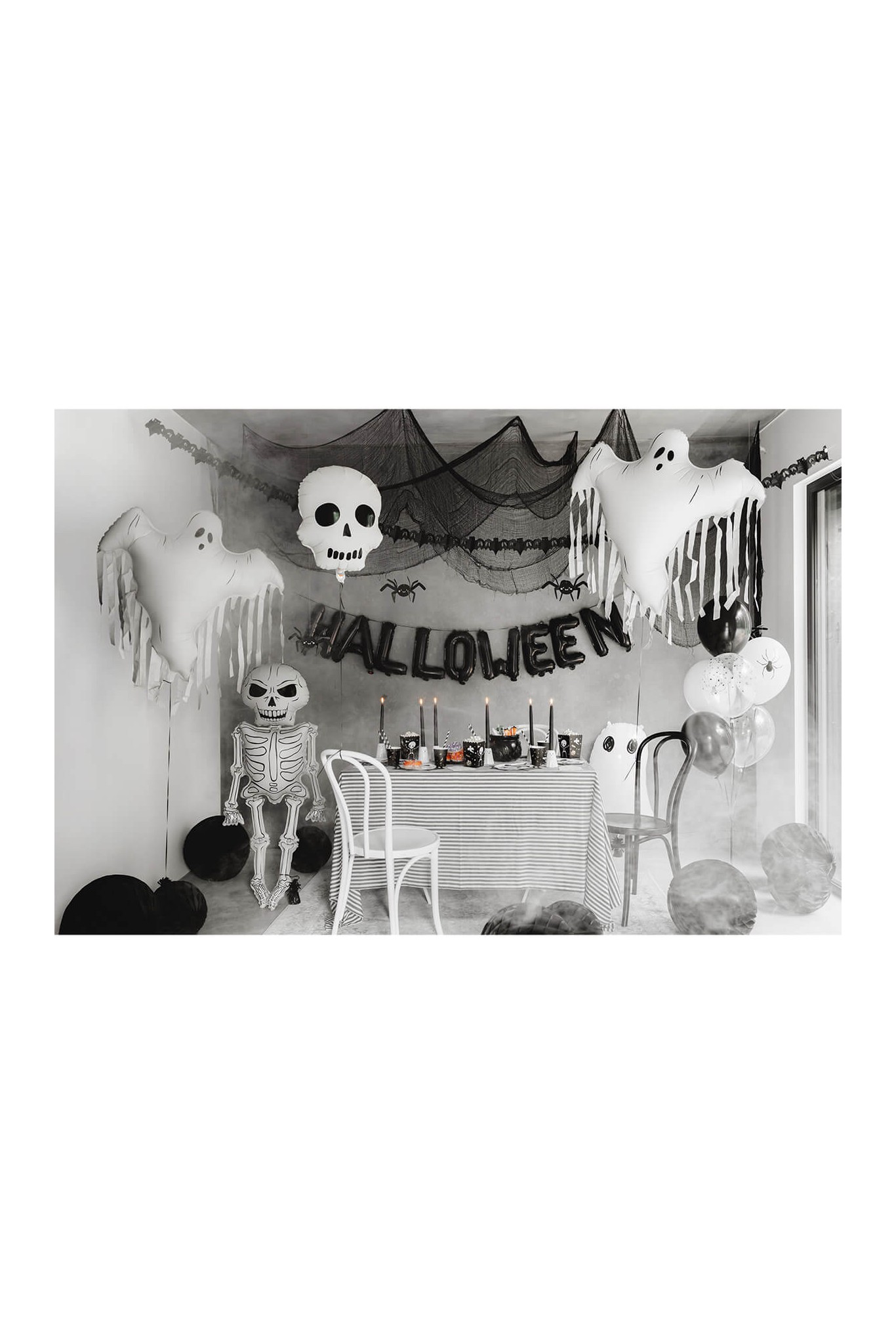 Balon foliowy Kościotrup XXL, 46x129 cm
