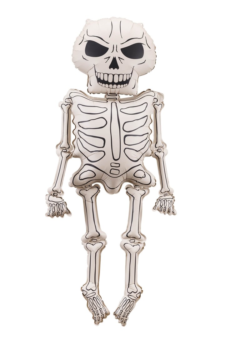 XXL Skeleton foil balloon, 46 x 129 cm