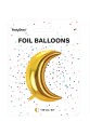 Moon foil balloon, 60 cm