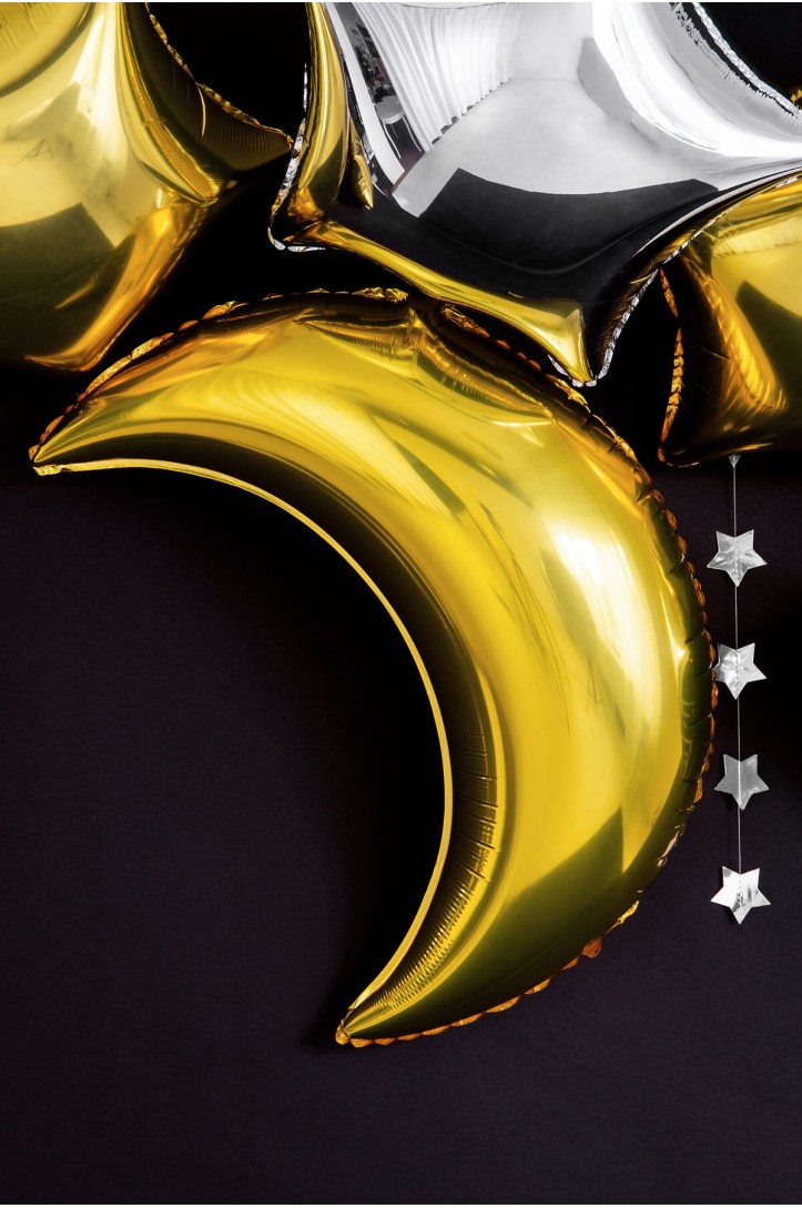 Moon foil balloon, 60 cm