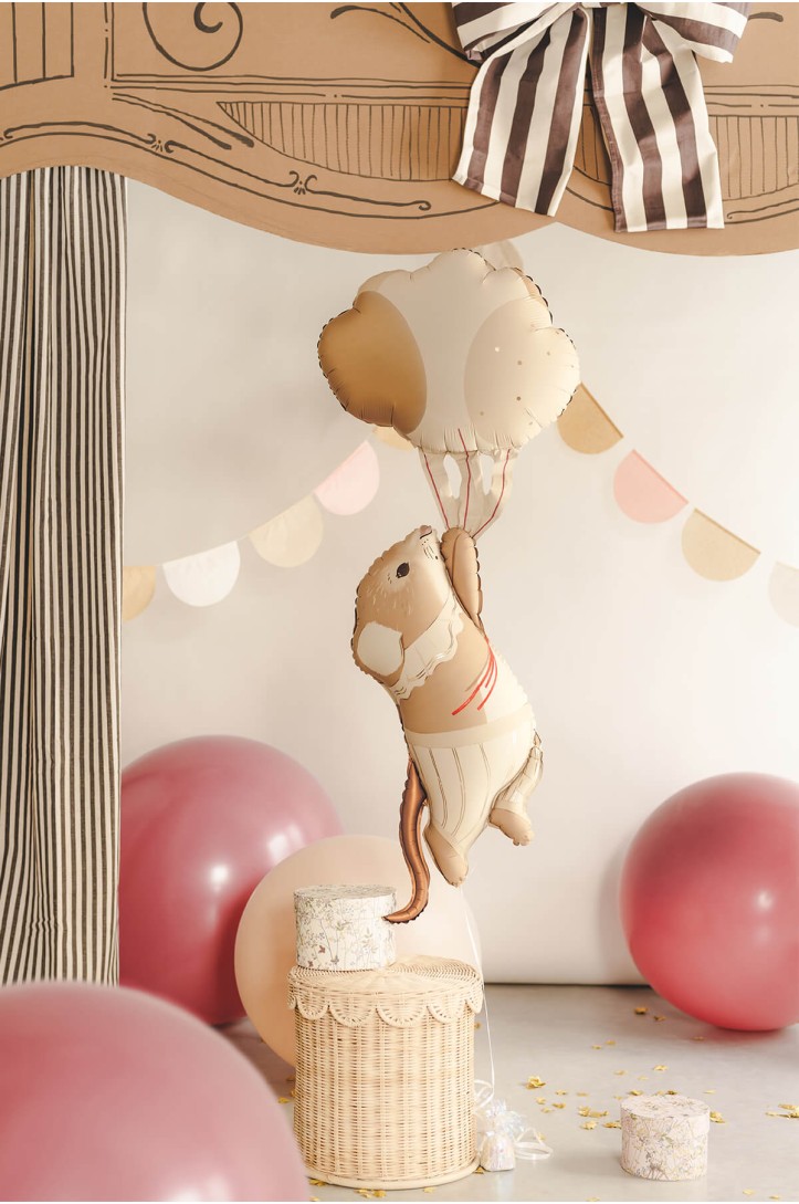 Mouse with balloons foil balloon, 44 x 104 cm