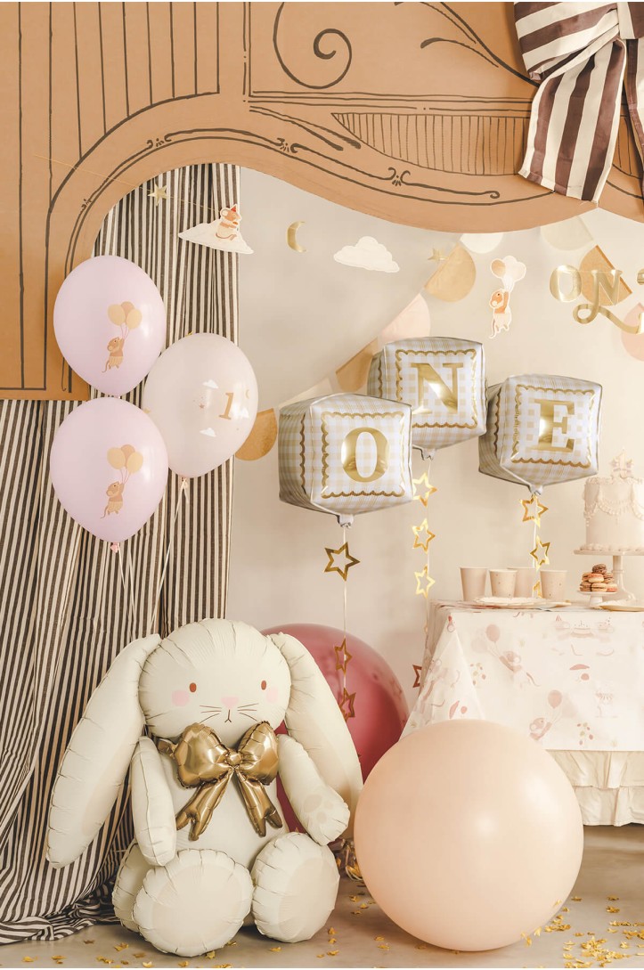 Bunny foil balloon, 74 x 84 cm