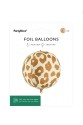 Folienballon Ball mit Leopardenmuster