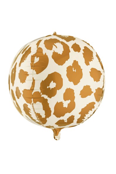 Folienballon ball mit leopardenmuster