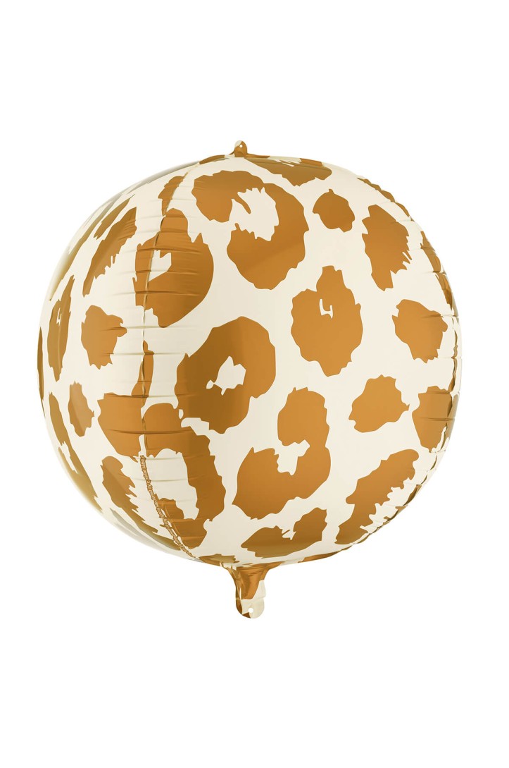 Foil balloon leopard spot ball
