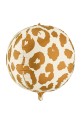 Folienballon ball mit leopardenmuster