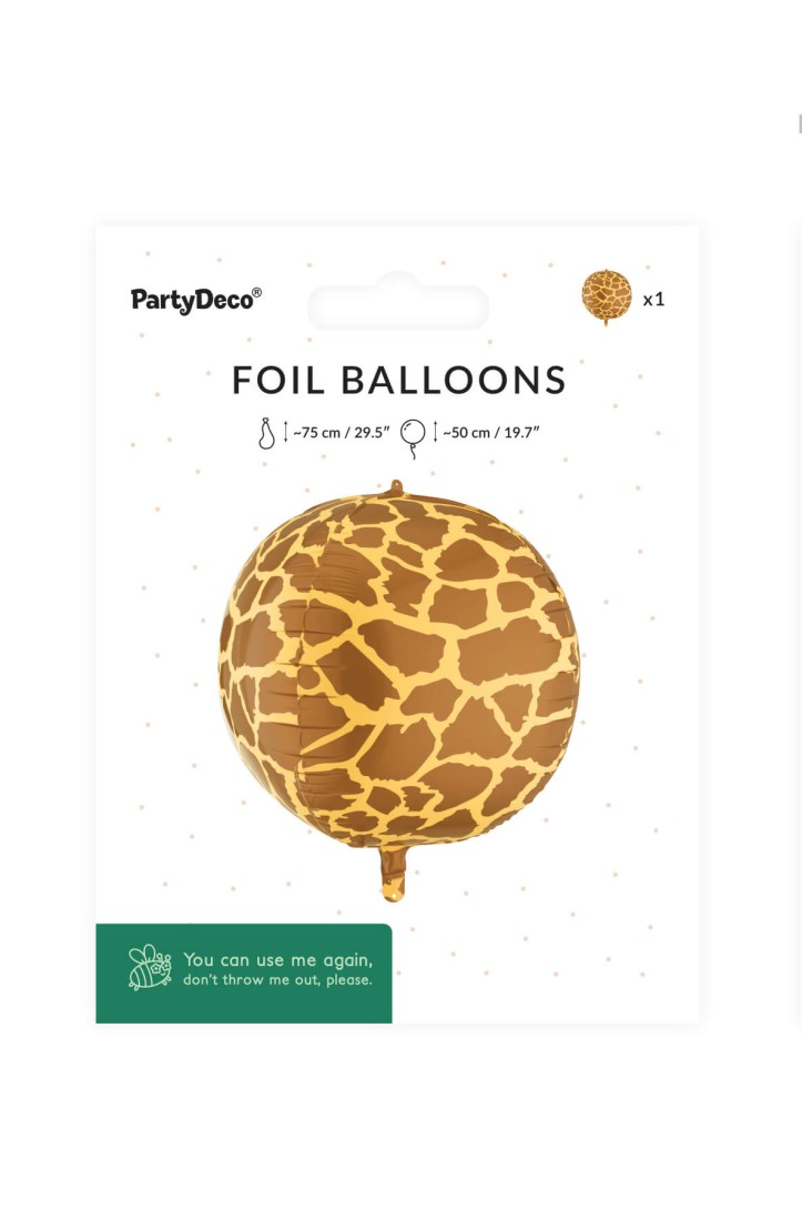 Balon foliowy Piłka w Cętki Żyrafy