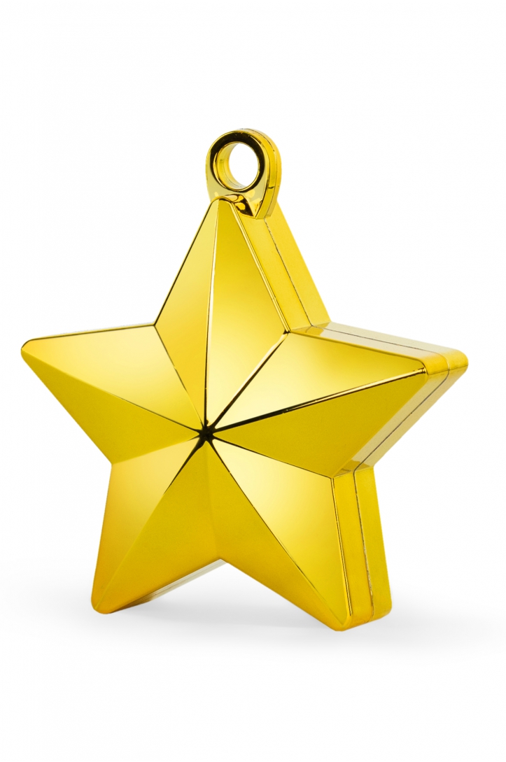 Gold star balloon weight
