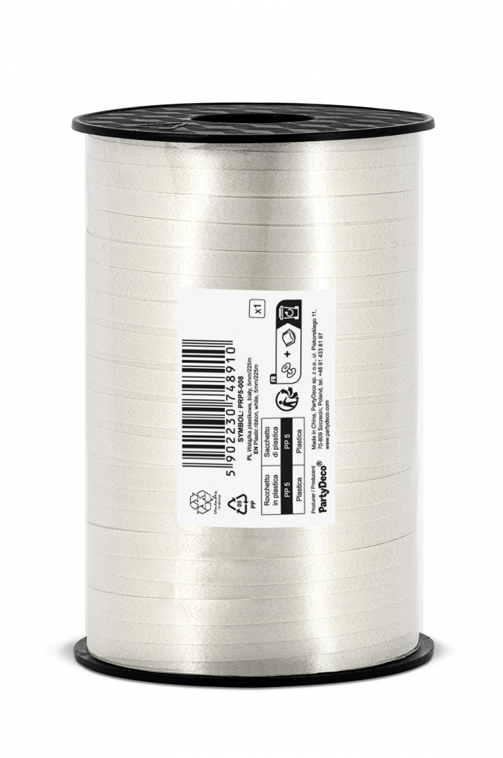 WSTĄŻKA PLASTIKOWA ZŁOTA 5mm/225m
