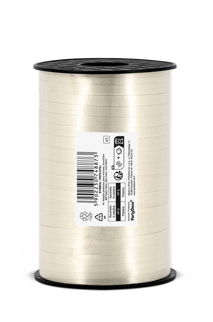 WSTĄŻKA PLASTIKOWA ZŁOTA 5mm/225m