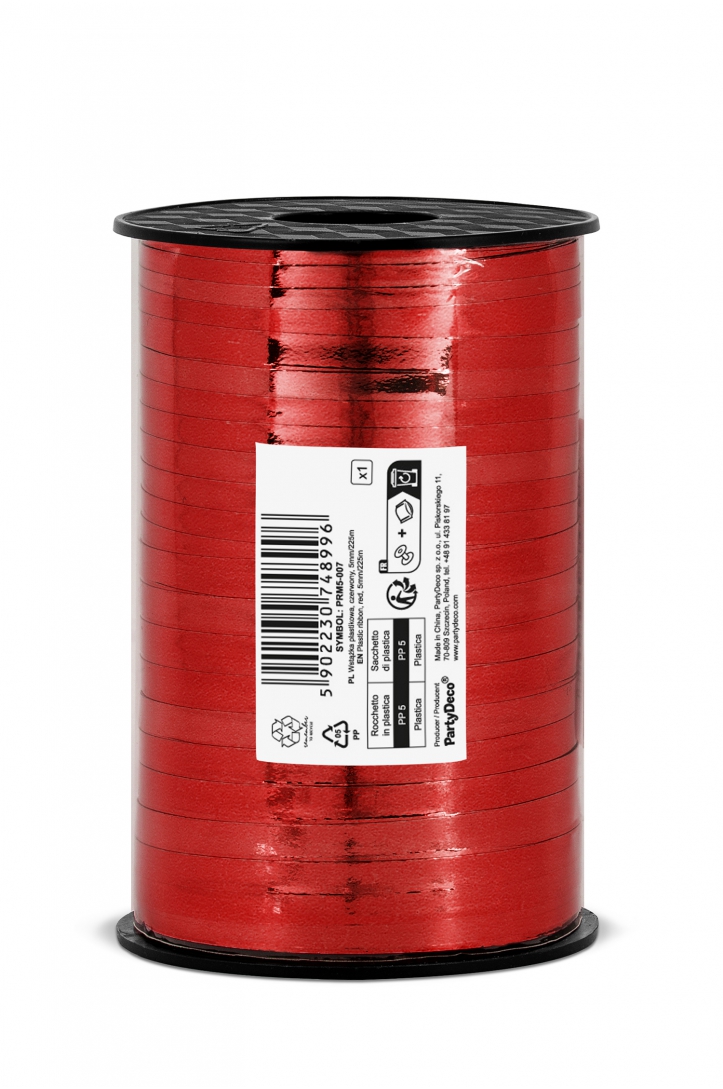 WSTĄŻKA PLASTIKOWA ZŁOTA 5mm/225m