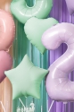 PASTEL FOIL BALLOON STAR, 48 CM
