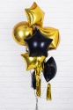 BALON FOLIOWY METALIZOWANY GWIAZDKA 48 CM, RÓŻOWE ZŁOTO
