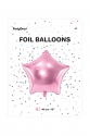 BALON FOLIOWY METALIZOWANY GWIAZDKA 48 CM, RÓŻOWE ZŁOTO
