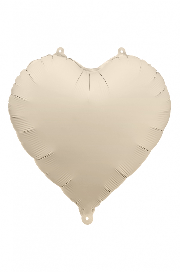 Foil Balloon Heart, 61cm, white