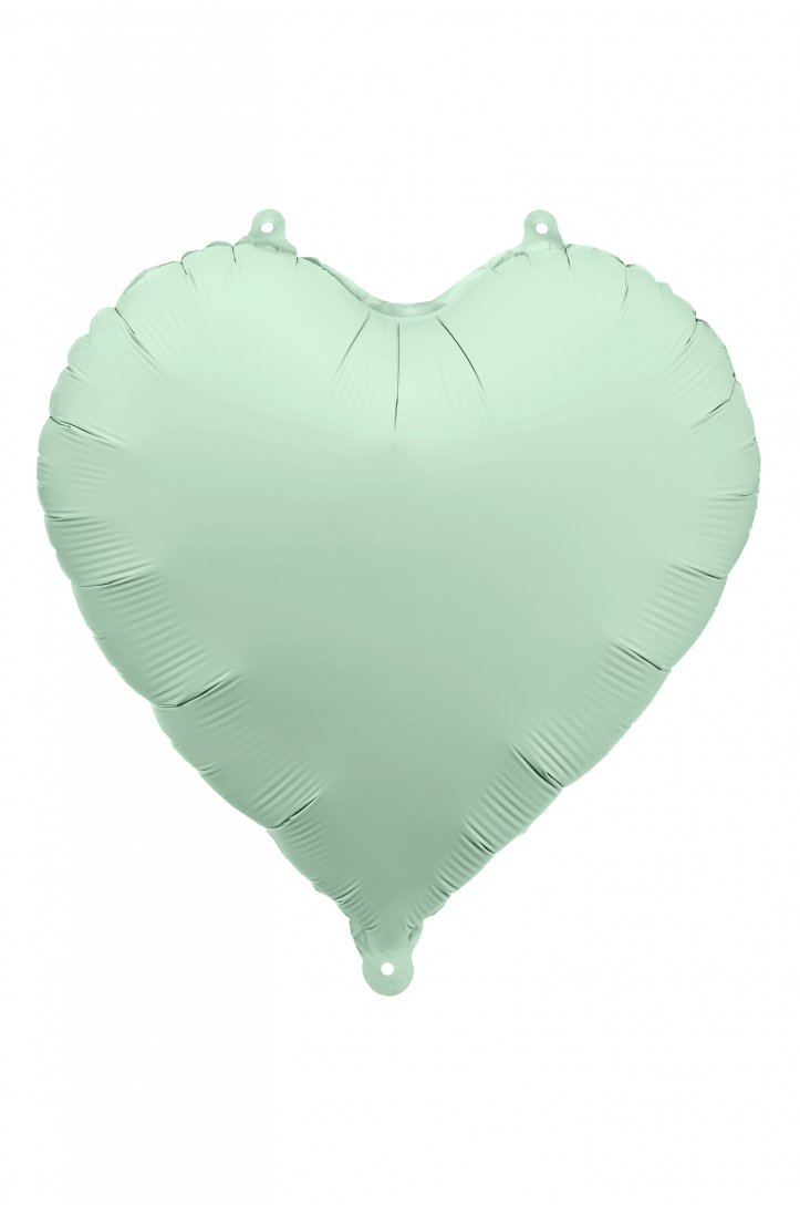 Foil Balloon Heart, 61cm, white
