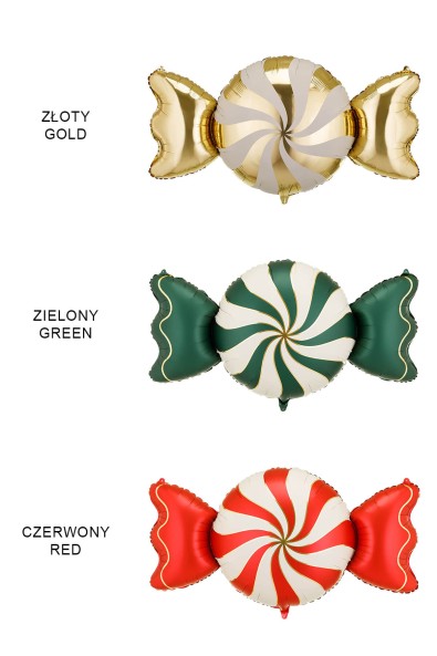 Foil balloon candy