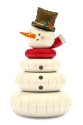 Standing foil balloon snowman