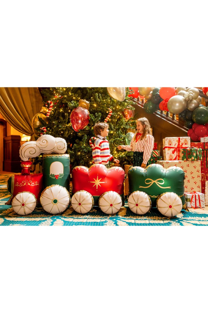 Standing XXL Train foil balloon